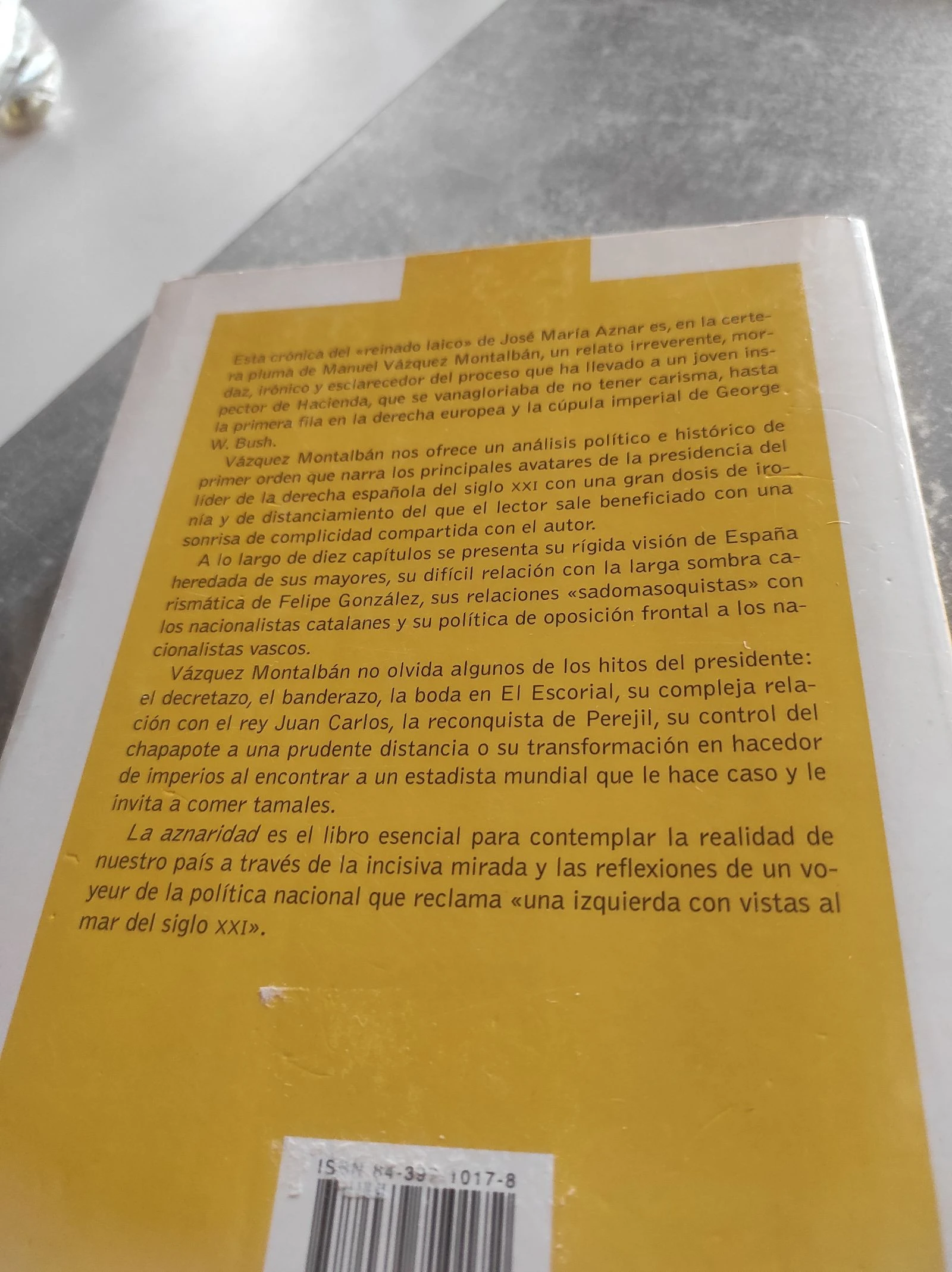 De aznaridad por dios, Manuel Vázquez Montalbán 2003 – photo 7